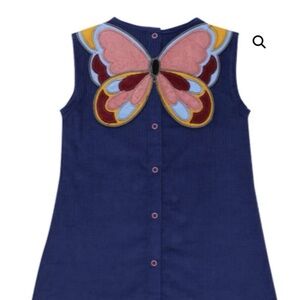 Lilly and Sid Butterfly corduroy Shift Dress